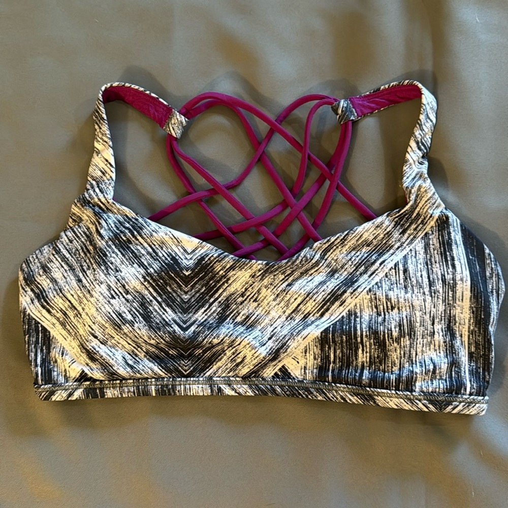 lululemon athletica Black and White Sports Bra